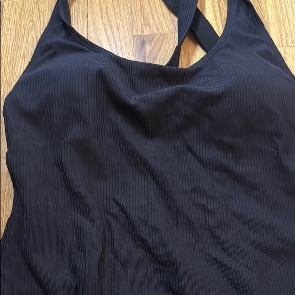 Andie sz XL The Tulum ribbed Black Women's Swimwear new without tags - Picture 2 of 7